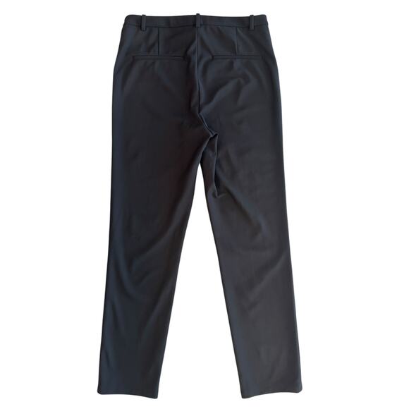 THEORY SCUBA STRAIGHT LEG BLACK TROUSER PANTS SIZE 4 - Picture 3 of 6